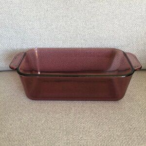 Pyrex Loaf Pan 213-R Cranberry Purple Oven And Microwave Safe 1.5 QT 1.5 L USA